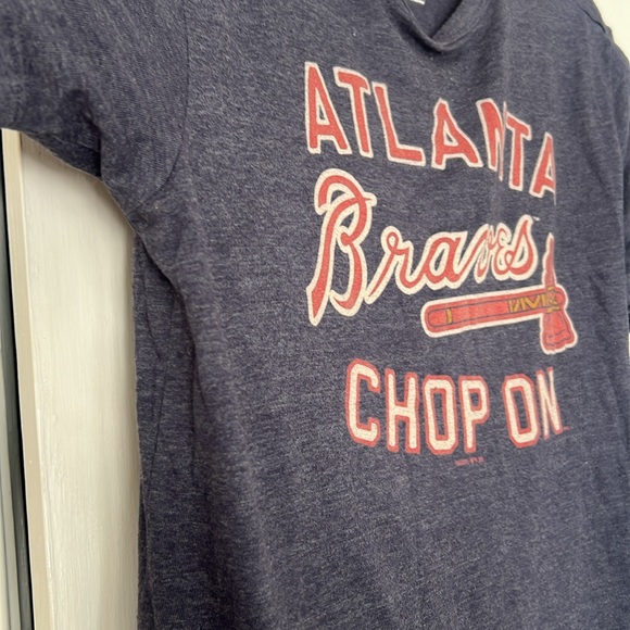 Blue Atlanta Braves T-shirt size L - Picture 4 of 5
